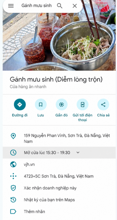 Gánh Mưu Sinh Đà Nẵng, Bánh đập chị Hiền, Diễm Lòng Trộn, Gánh hàng rong Đà Nẵng, Ẩm thực đường phố Sơn Trà